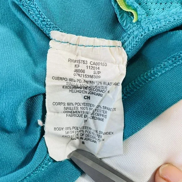 Womens Champion PowerTrain Power Flex Blue Green Full Zip Jacket Size Small - Picture 5 of 7